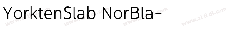 YorktenSlab NorBla字体转换